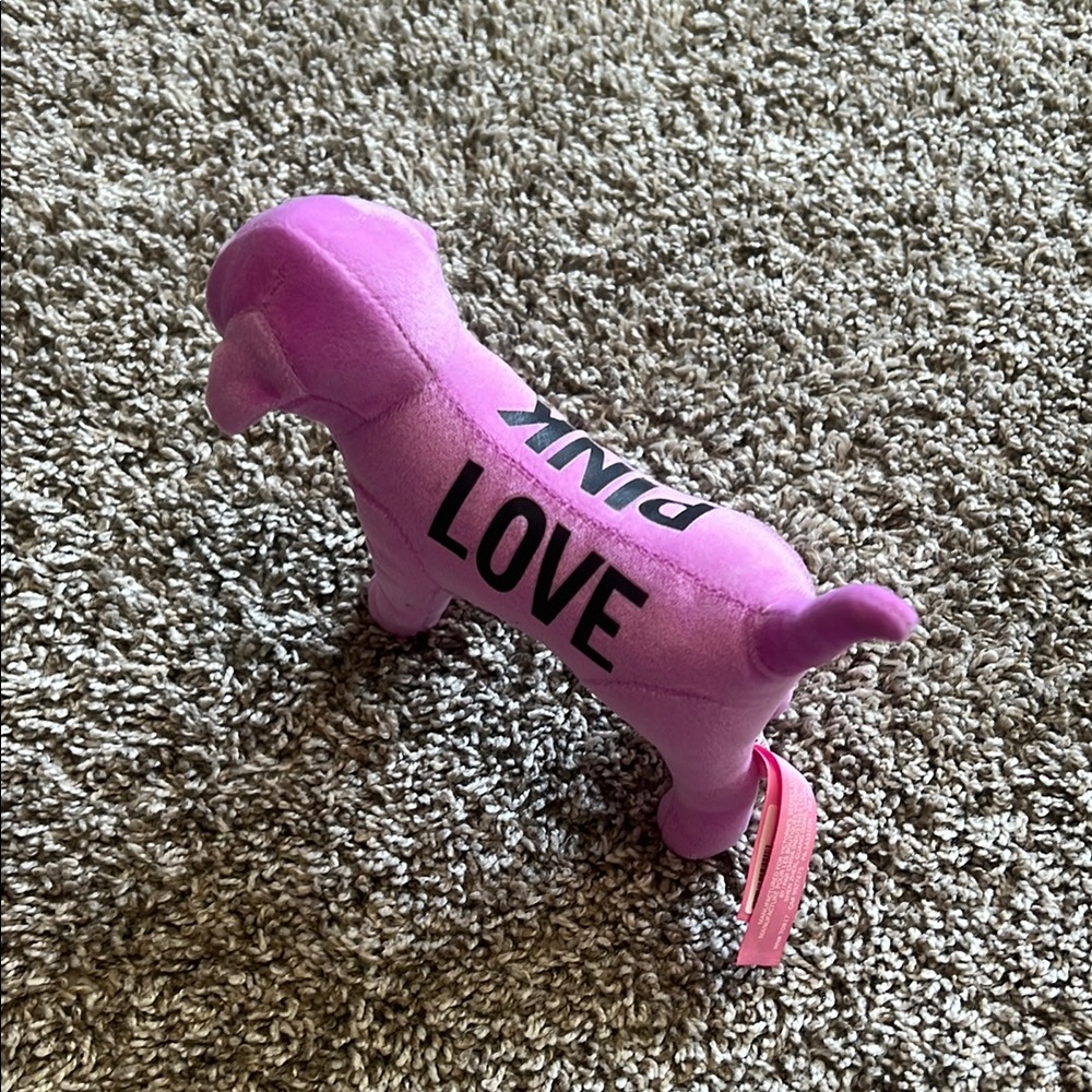 PINK Victoria's Secret Love Dog Toy - Purple